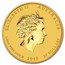 2013 Australia 1/4 oz Gold Lunar Snake BU (Series II)