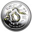 2013 Australia 1 kilo Silver Year of the Snake BU (Colorized)