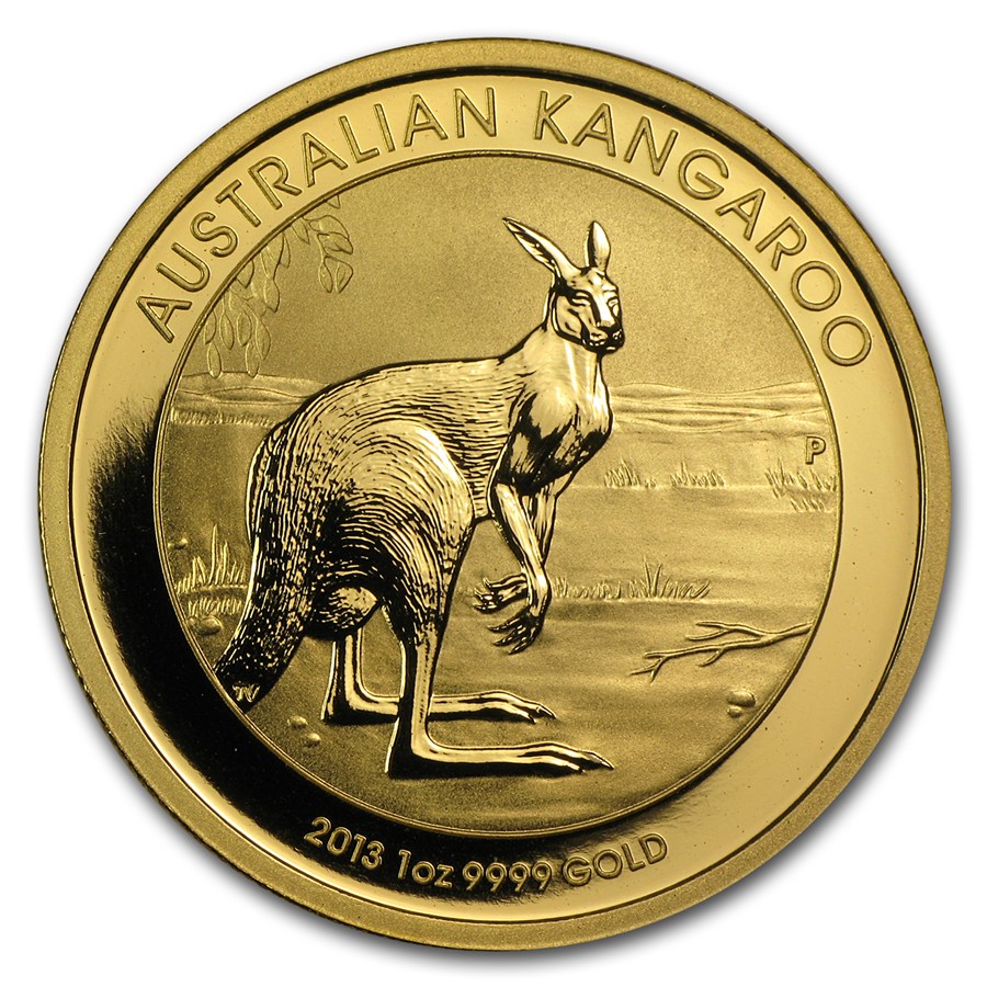 2013 Australia 1 oz Gold Kangaroo BU
