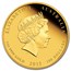 2013 Australia 1 oz Gold Lunar Snake Prf (Series II, Colorized)