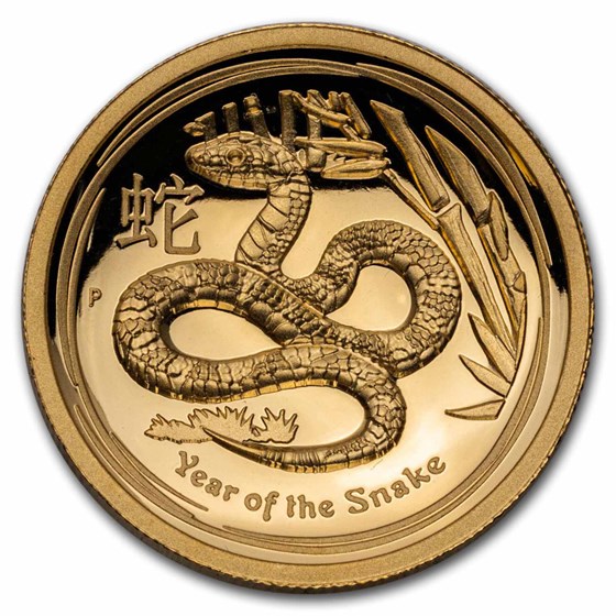 2013 Australia 1 oz Gold Lunar Snake Proof (UHR, Damaged Box) 2013 Australia 1 oz Gold Lunar Snake Proof (UHR, Damaged Box)