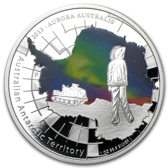 2013 Australia 1 oz Silver Aurora Australis Proof 2013 Australia 1 oz Silver Aurora Australis Proof