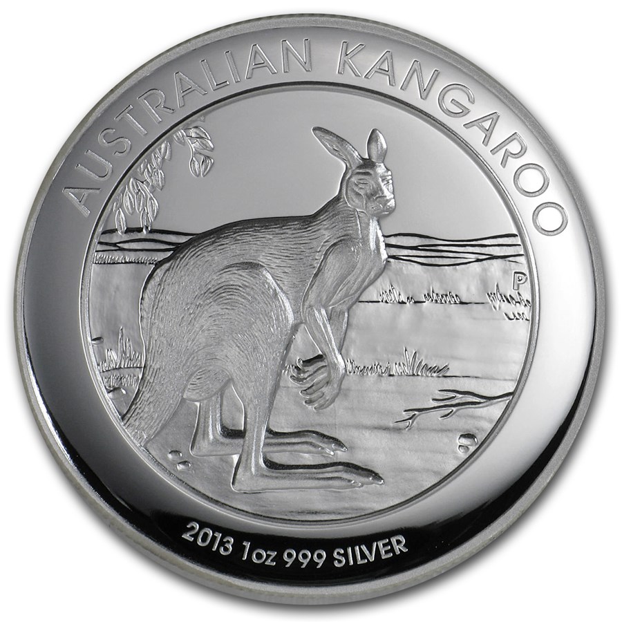 2013 Australia 1 oz Silver Kangaroo Proof (High Relief)