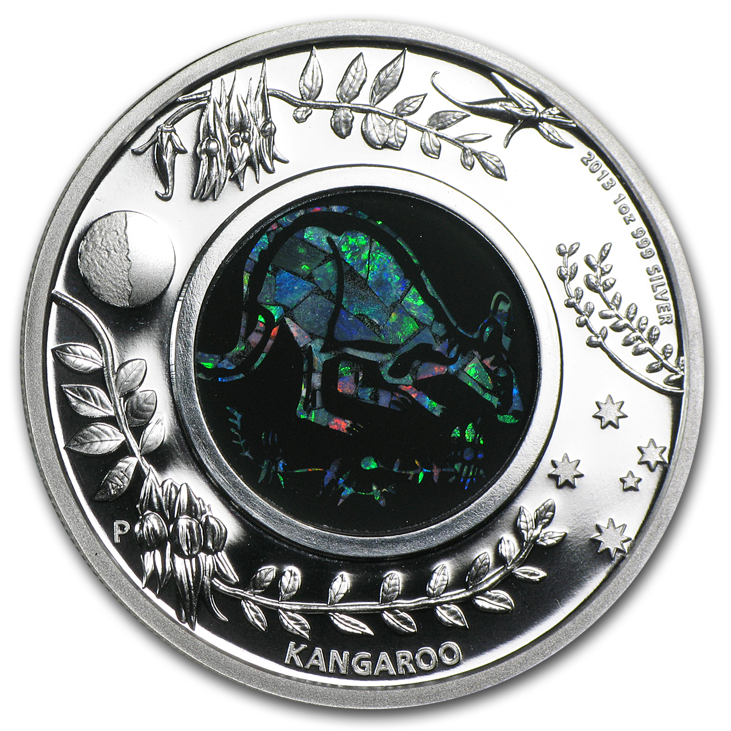 Buy 2013 Australia 1 oz Silver Opal Kangaroo Proof | APMEX Buy 2013 Australia 1 oz Silver Opal Kangaroo Proof | APMEX