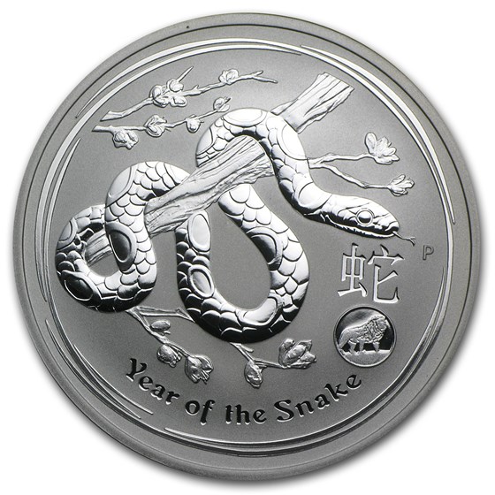 2013 Australia 1 oz Silver Year of the Snake BU (Lion Privy) 2013 Australia 1 oz Silver Year of the Snake BU (Lion Privy)
