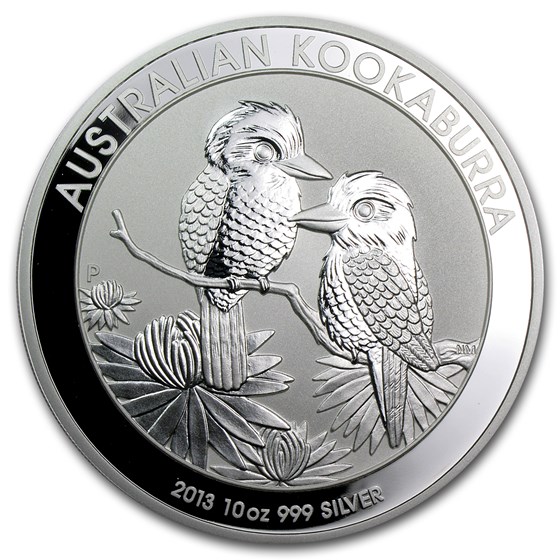 2013 Australia 10 oz Silver Kookaburra BU