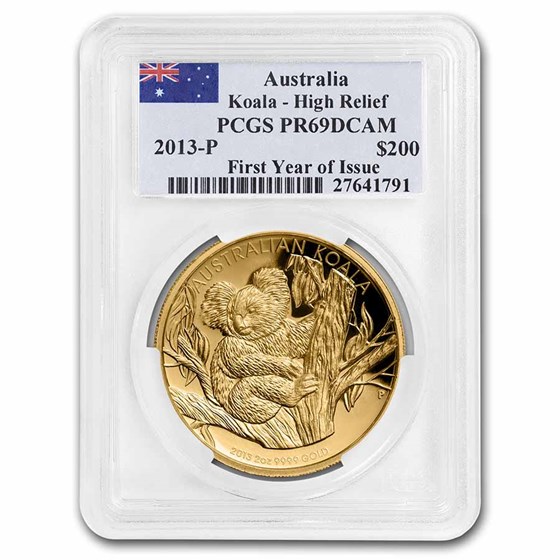 2013 Australia 2 oz Gold Koala PR-69 PCGS 2013 Australia 2 oz Gold Koala PR-69 PCGS