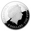 2013 Australia Proof Silver $5 Color Domed Southern Sky Pavo