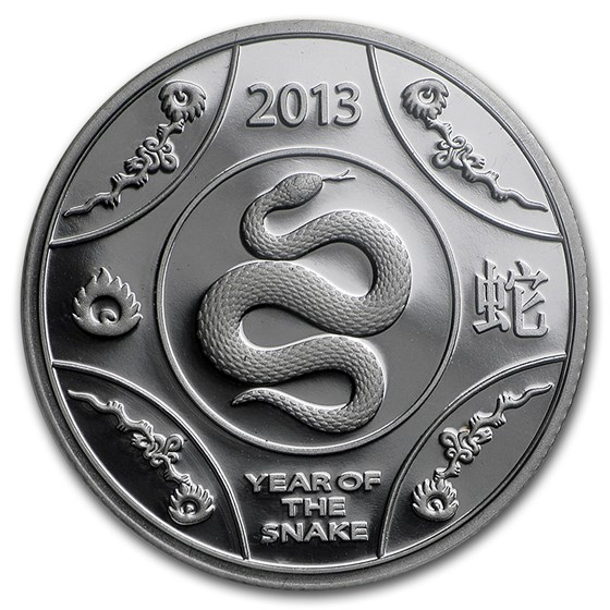 2013 Australia Silver Year of the Snake Proof 2013 Australia Silver Year of the Snake Proof