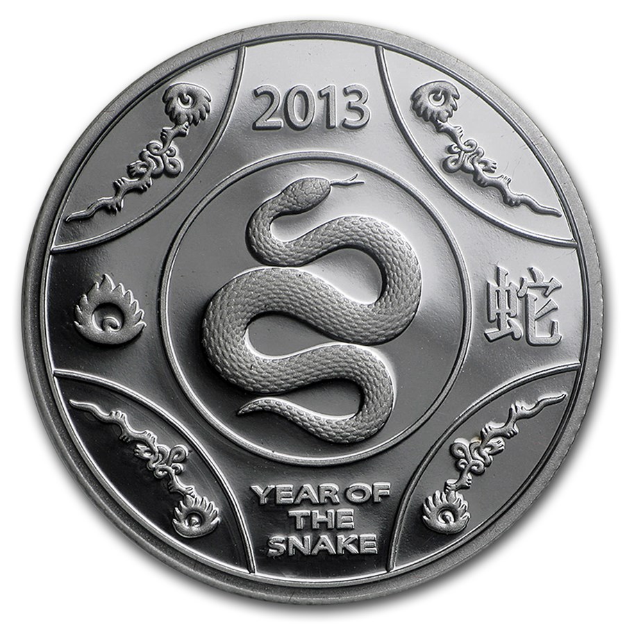 2013 Australia Silver Year of the Snake Proof