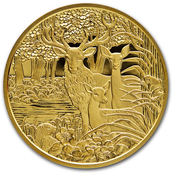 2013 Austria Proof Gold €100 Wildlife in our Sights (Red Deer) 2013 Austria Proof Gold €100 Wildlife in our Sights (Red Deer)