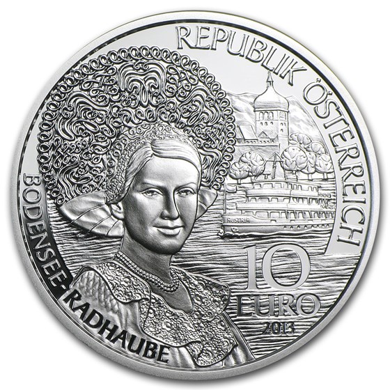 2013 Austria Proof Silver €10 Piece by Piece (Vorarlberg)