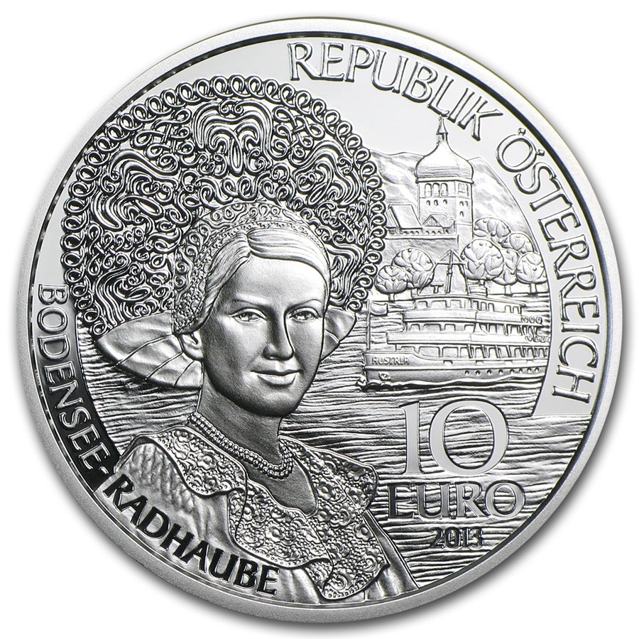 2013 Austria Proof Silver €10 Piece by Piece (Vorarlberg)