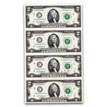2013 (C-Philadelphia) $2 FRN CU (Fr#1940-C) 4 Note Uncut sheet