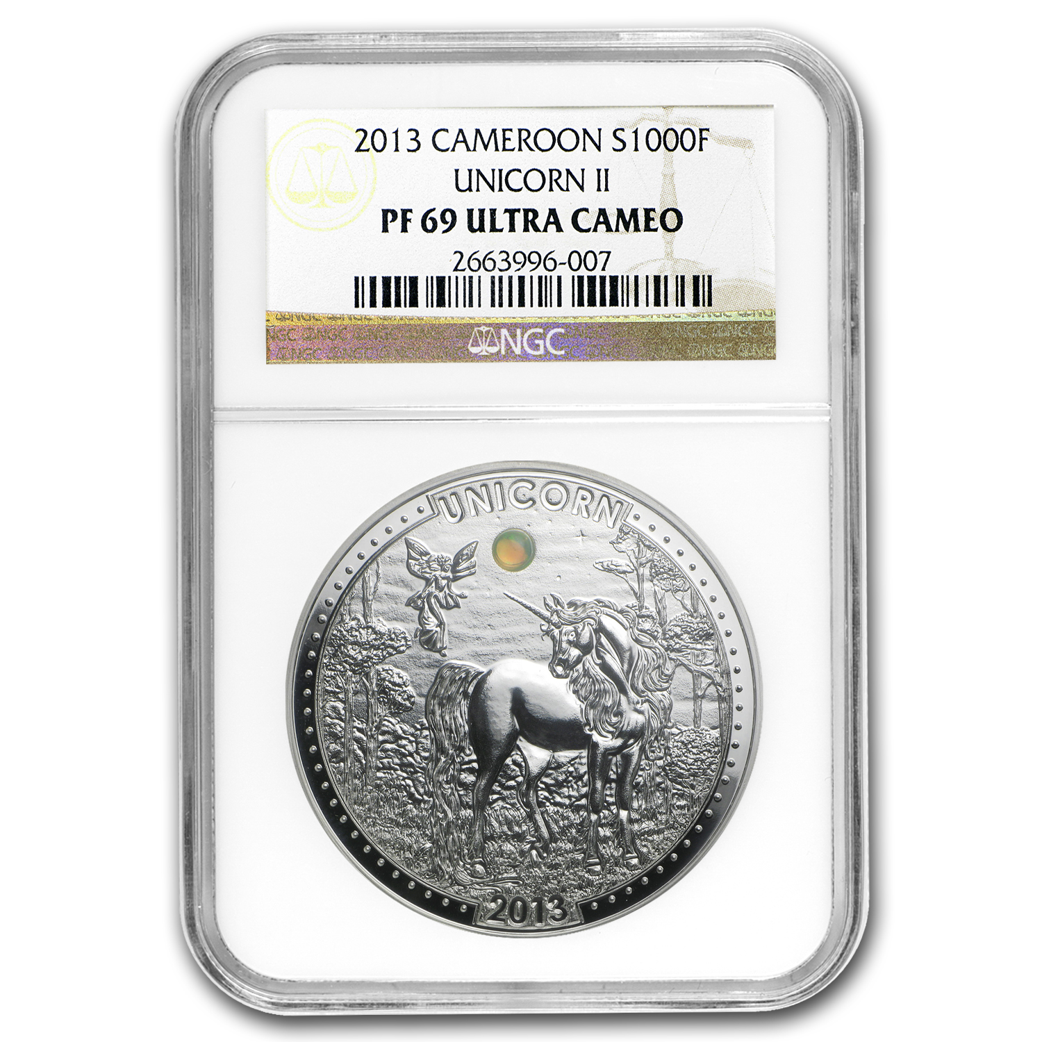 Buy 2013 Cameroon 20g Silver 1000FR CFA Unicorn PF-69 NGC | APMEX