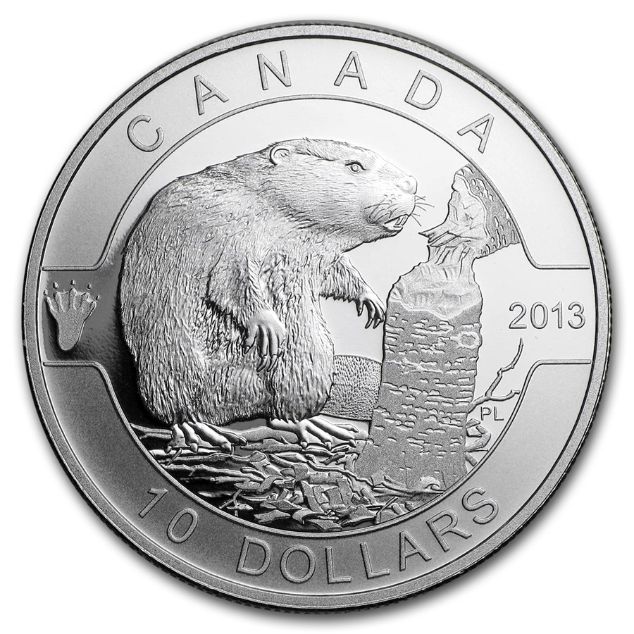 2013 Canada 1/2 oz Silver $10 Beaver (Capsule Only)