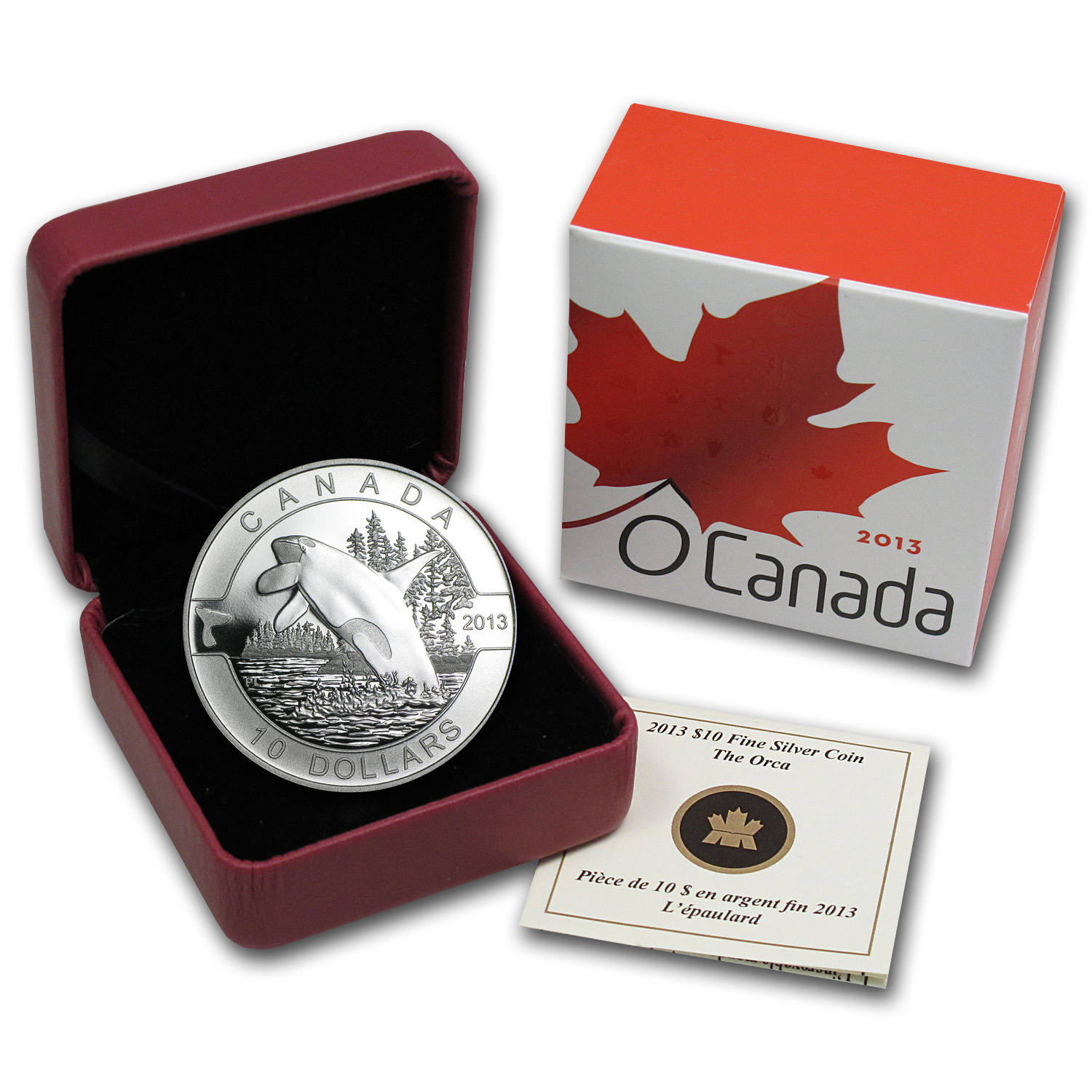 Buy 2013 Canadian 1/2 oz Silver $10 Orca (w/Box & COA) | APMEX