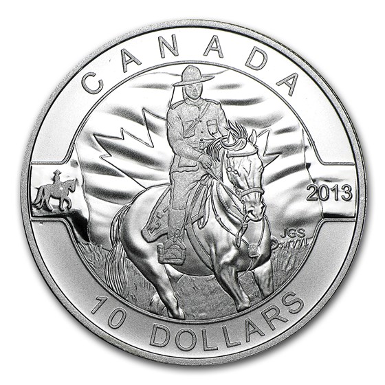 2013 Canada 1/2 oz Silver $10 Royal CAN Mounted Police (Capsule)
