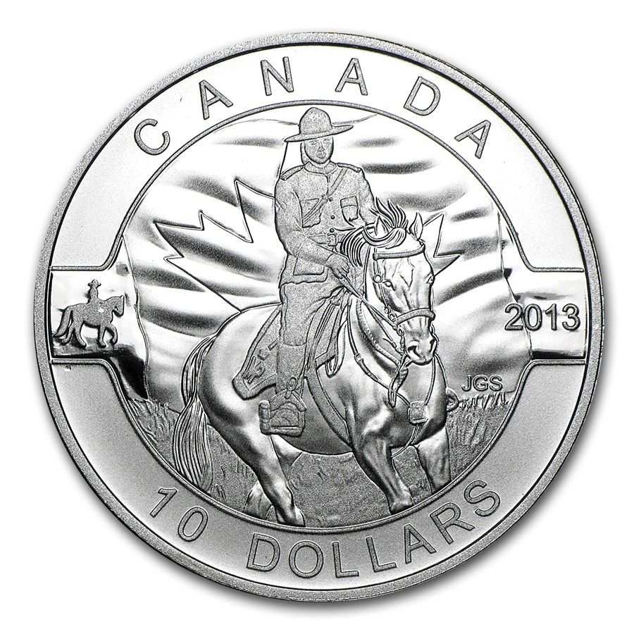 2013 Canada 1/2 oz Silver $10 Royal CAN Mounted Police (Capsule)