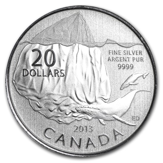 2013 Canada 1/4 oz Silver $20 Iceberg (Coin Only)