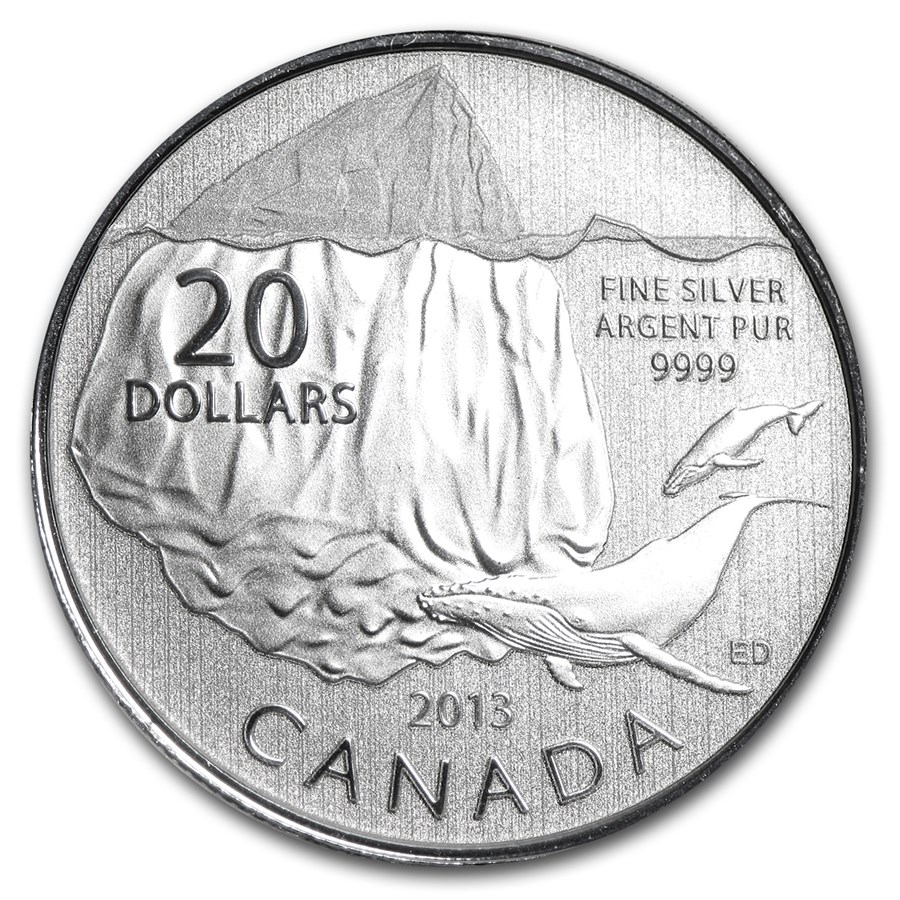 2013 Canada 1/4 oz Silver $20 Iceberg (Coin Only)
