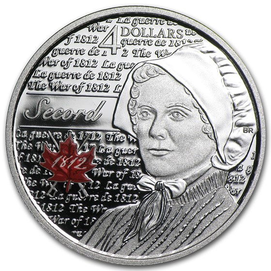 2013 Canada 1/4 oz Silver $4 Heroes of 1812 Laura Secord