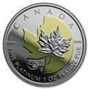 2013 Canada 1 oz Proof Platinum $300 25th Anniv of the Maple