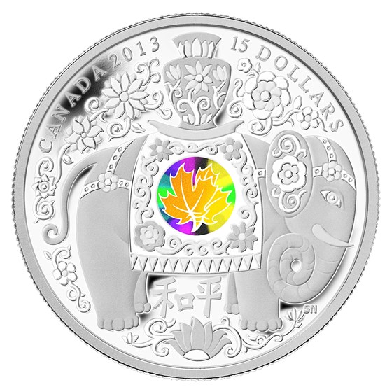 2013 Canada 1 oz Silver $15 Maple of Peace (Hologram) 2013 Canada 1 oz Silver $15 Maple of Peace (Hologram)