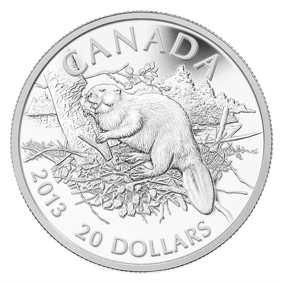 2013 Canada 1 oz Silver $20 The Beaver 2013 Canada 1 oz Silver $20 The Beaver