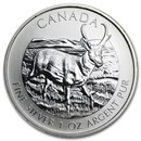 2013 Canada 1 oz Silver Wildlife Antelope (Abrasions, Spots)