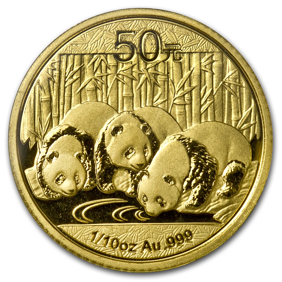 2013 China 1/10 oz Gold Panda BU (Sealed)