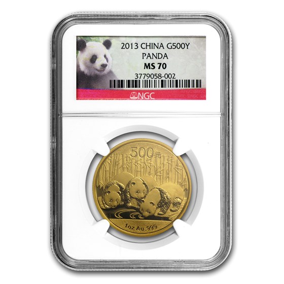 2013 China 1 oz Gold Panda MS-70 NGC 2013 China 1 oz Gold Panda MS-70 NGC