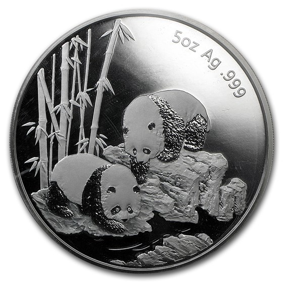 2013 China 5 oz Silver Panda Long Beach Commem (Box & COA)