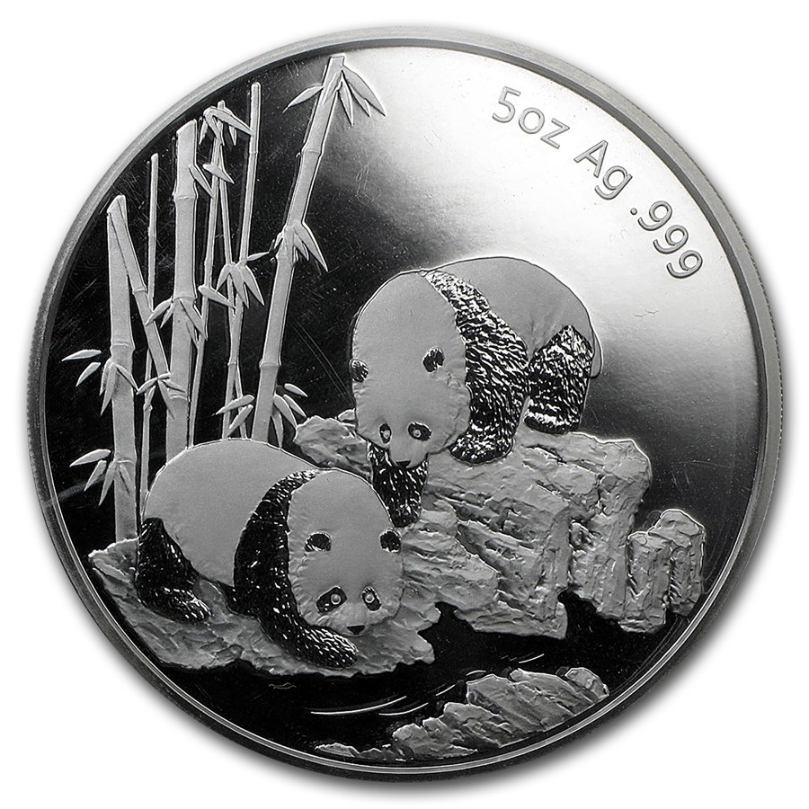 2013 China 5 oz Silver Panda Long Beach Commem (Box & COA)