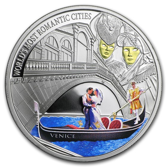 2013 Cook Islands Silver $1 World's Most Romantic Cities (Venice) 2013 Cook Islands Silver $1 World's Most Romantic Cities (Venice)