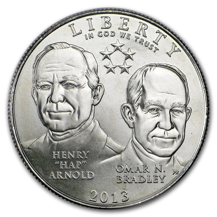 2013-D Five Star General 1/2 Dollar Clad Commem BU (w/Box & COA)