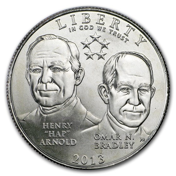 2013-D Five Star General 1/2 Dollar Clad Commem BU (w/Box & COA) 2013-D Five Star General 1/2 Dollar Clad Commem BU (w/Box & COA)