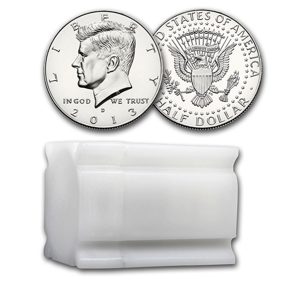 2013-D Kennedy Half Dollar 20-Coin Roll BU 2013-D Kennedy Half Dollar 20-Coin Roll BU