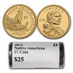 2013-D Native Amer $1 - Treaty with the Delawares (25 Coin Roll)