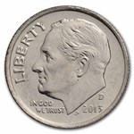 2013-D Roosevelt Dime 50-Coin Roll BU