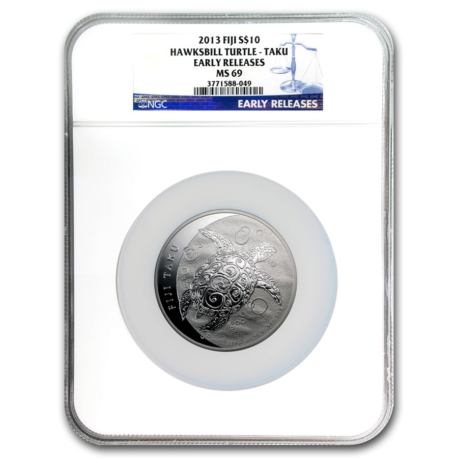 2013 Fiji 5 oz Silver $10 Taku MS-69 NGC (Early Release)