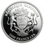 2013 Gabon Silver Prehistoric Wildlife Moorei Eagle Proof