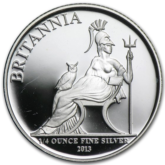 2013 Great Britain 1/4 oz Silver Britannia Proof 2013 Great Britain 1/4 oz Silver Britannia Proof