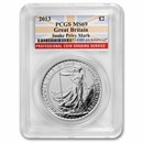 2013 Great Britain 1 oz Silver Britannia (Snake Privy) MS-69 PCGS