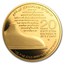 2013 Israel 1 oz Gold Shrine of the Book BU
