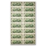 2013 (K-Dallas) $2 FRN CU (Fr#1940-K) 16 Note Uncut sheet
