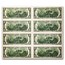 2013 (K-Dallas) $2 FRN CU (Fr#1940-K) 8 Note Uncut sheet