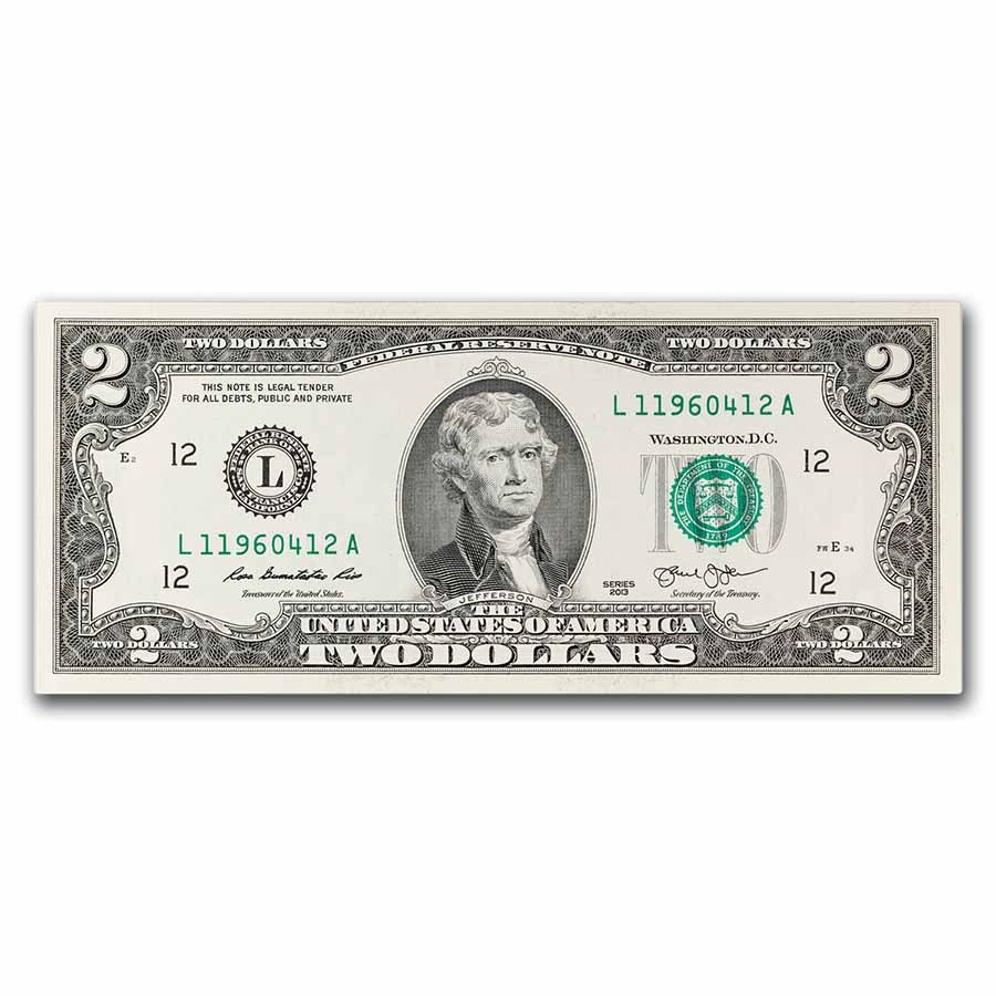 2013 (L-San Francisco) $2.00 FRN CU (Fr#1940-L)