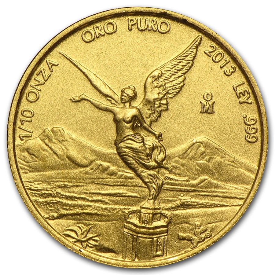 2013 Mexico 1/10 oz Gold Libertad BU