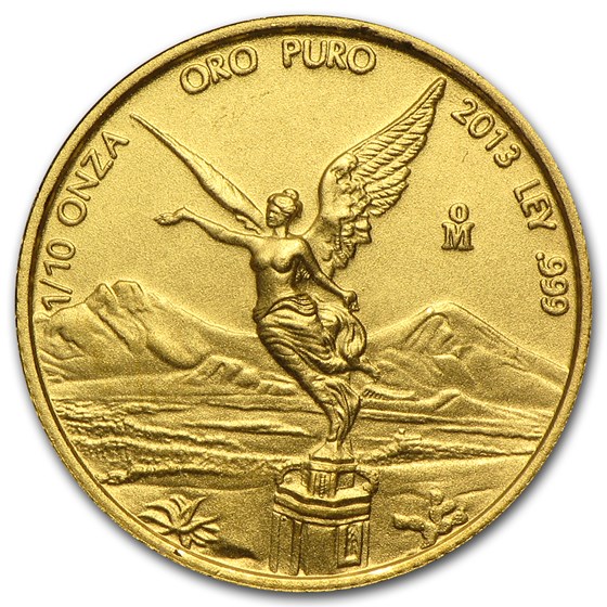 2013 Mexico 1/10 oz Gold Libertad BU